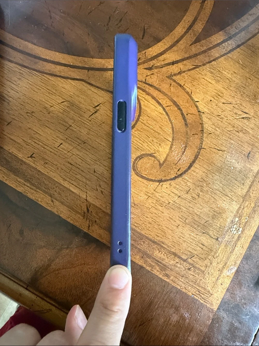 Purple Clear MagSafe Compatible iPhone Case